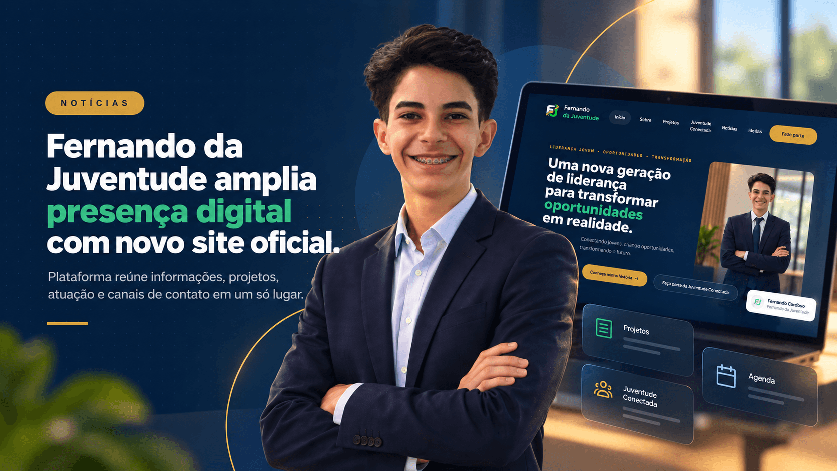 Fernando da Juventude amplia presença digital com novo site oficial